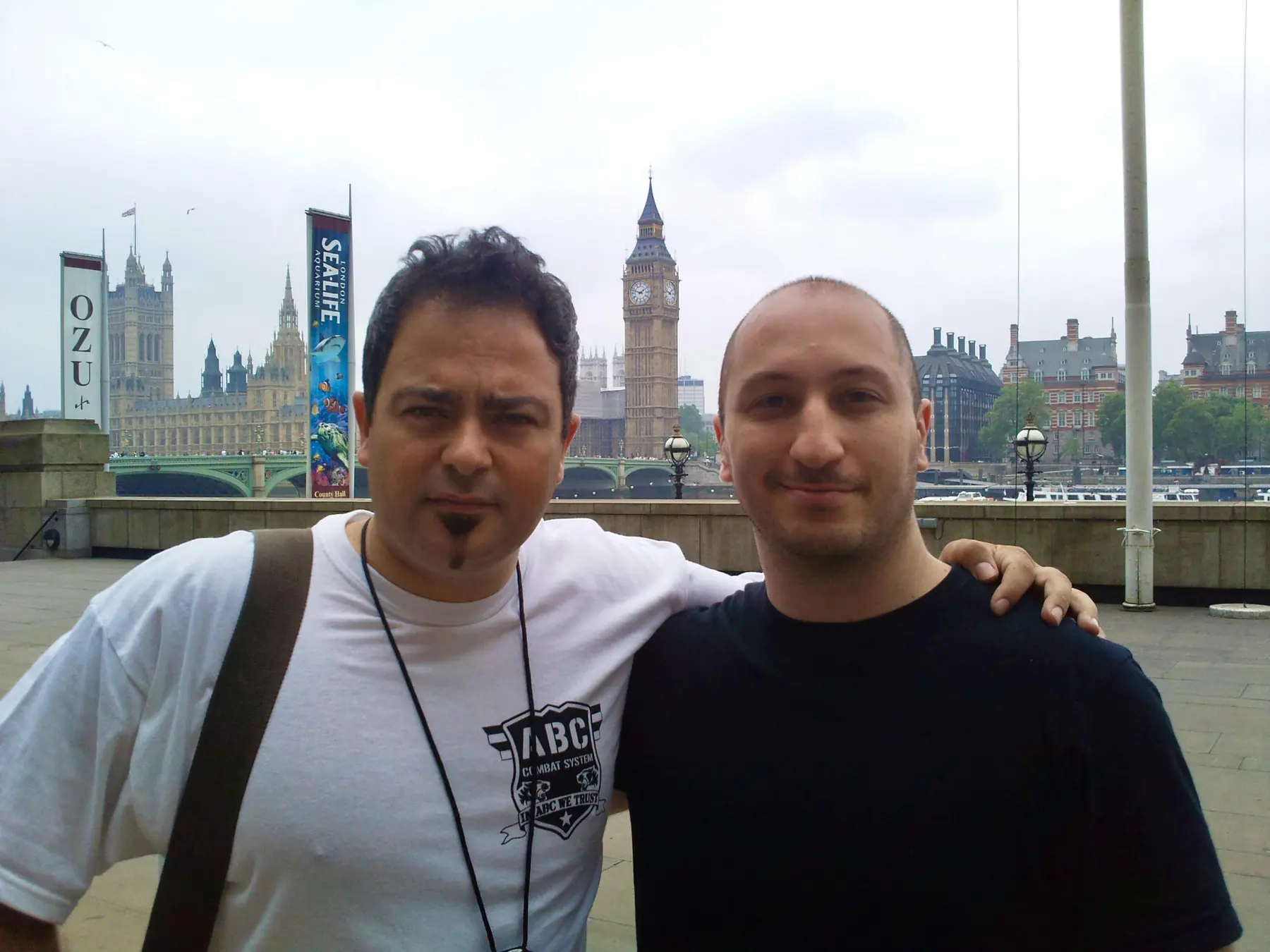 Olgun learning from Chris Crudelli Sifu of Kung fu & Tai Chi